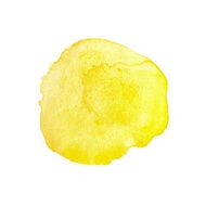 Yellow watercolor circle