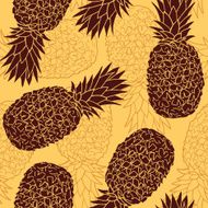 Seamless pattern with pineapples N40