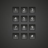 vector phone keypad background Eps10 N2