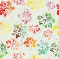 watercolor pattern of leaves seamless texture background N25
