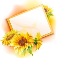 Sunflower frame background N3