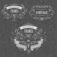 hand-sketched vintage frames N8