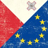 Malted and european grunge Flag N2