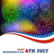 Fourth of July with firework Background N12