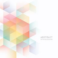 Pastel isometric shapes for abstract background N2