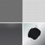 Set metallic background