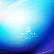Abstract blue smooth flow background for modern design vector illustration N2