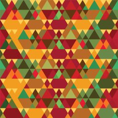 Triangles Vintage Seamless Pattern