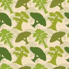 Seamless pattern with trees in color N2