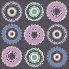 Composition with beautiful circular pattern
