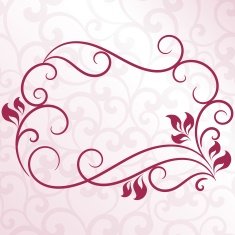 Vintage Floral Frame N50
