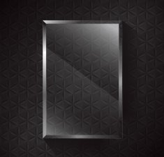 Black metal and glass vector background N4