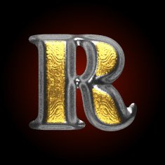 vector silver and golden figure r N2