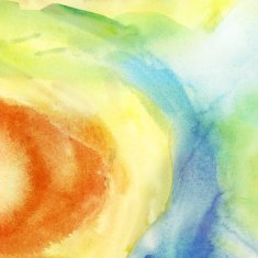 Painted colorful watercolor background Spring and summer theme