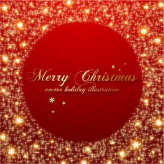 Abstract Sparkly Christmas Frame