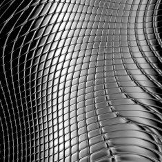 Metal silver checked pattern N16