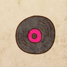 Record on Grunge Background N2