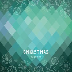 Christmas and New Year rhombus background with snowflakes N2