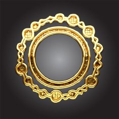 vector golden frame N10
