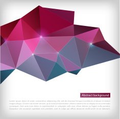 Abstract modern glossy polygonal background