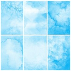 Set of Colorful watercolor painting background N24