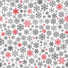Christmas seamless pattern from snowflakes N30
