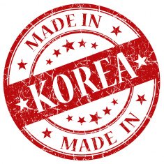 made in korea red stamp