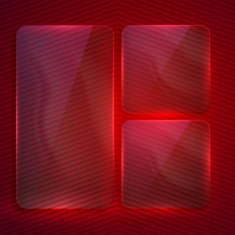 abstract background with transparent glass banners