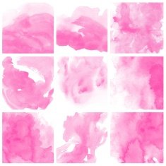 Set of Colorful water color painting background N443