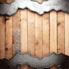 metal and wood background N506