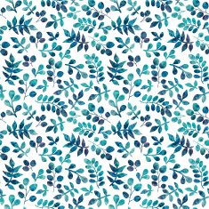 Watercolor seamless pattern on leaves theme N4