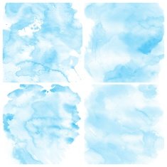 Set of Colorful water color painting background N454
