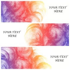 Set of Colorful water color painting background N469