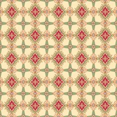 Abstract seamless pattern with floral ornament N2