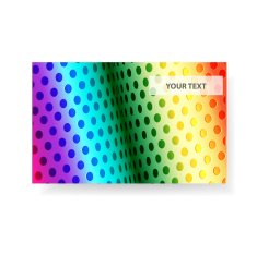Vector bright colorful designer business card