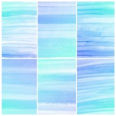 Set of colorful Abstract water color painting background N116