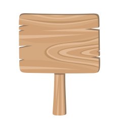 Wooden sign vector illustration N3