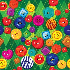 Seamless background with colorful sewing buttons N2