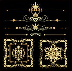 Decorative Elements Old Style - set 7