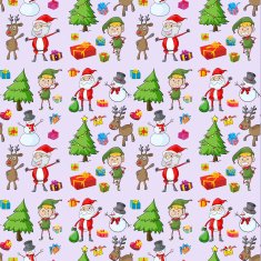 Santa claus gifts and reindeers N2