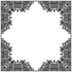 rectangle ornate frame N12