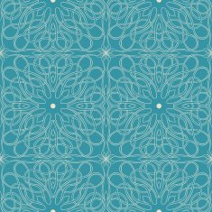 Blue Pattern N23