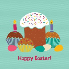 easter greeting card N16