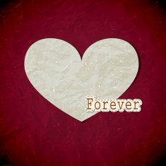 Vector Vintage Valentine's Card