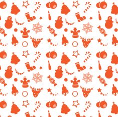 Seamless Christmas pattern N86