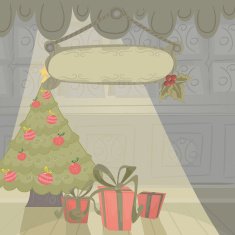 Vector christmas card N7