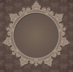 Lacy Circular Frame
