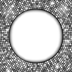 Silver frame with space for your text