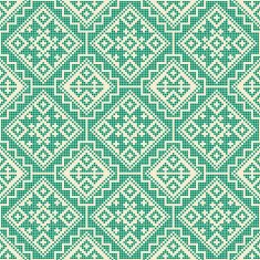 pixelated embroidery folk pattern N2