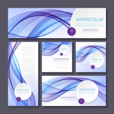 Set of templates for print or web design N2